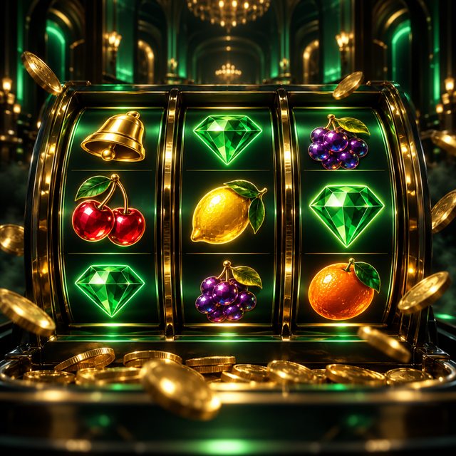 Slot machine con rulli luminosi